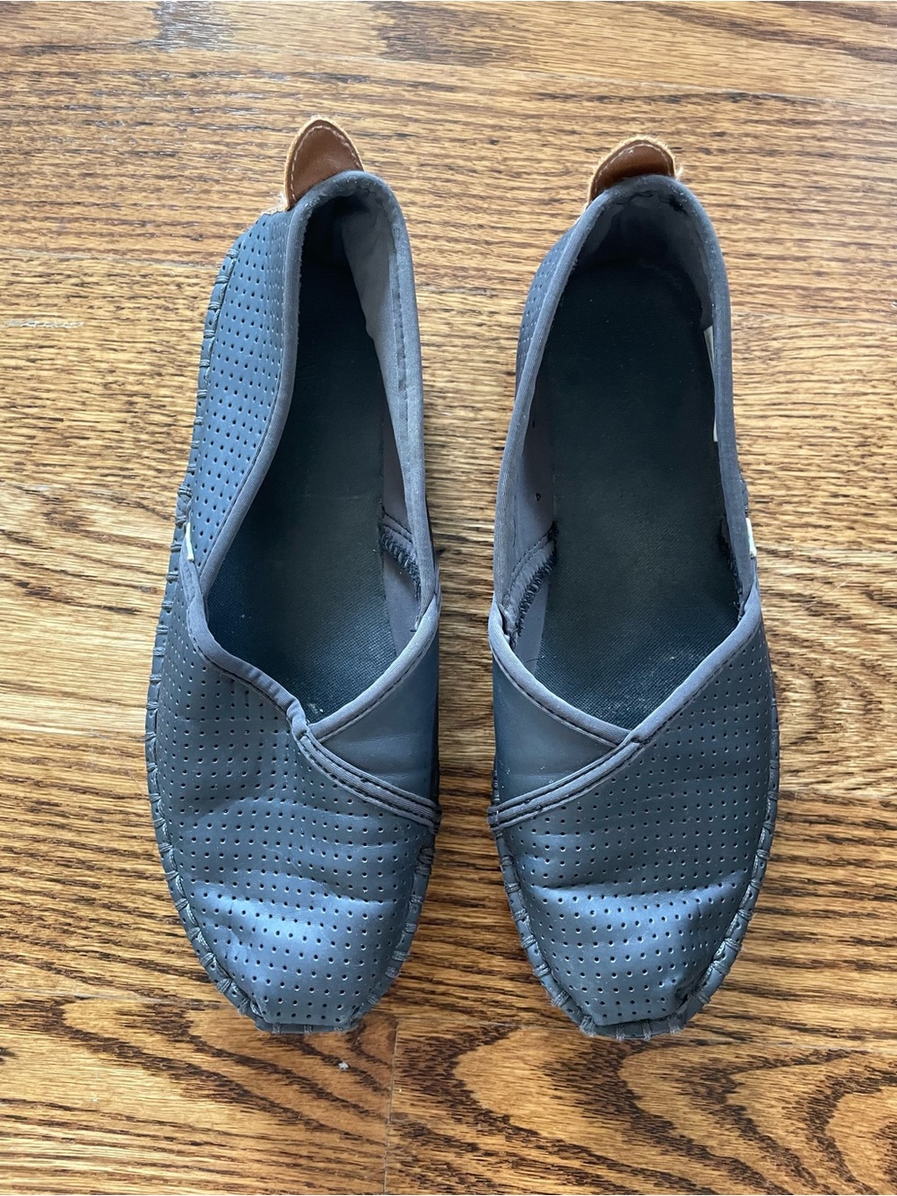 Toms perforated slip-n Espadrilles - dark gray size 7